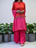 Premium Ombre Georgette Bead-Work Co-Ord Set