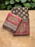 Premium Cotton Ajrakh Print Unstitched Suit & Dupatta Set