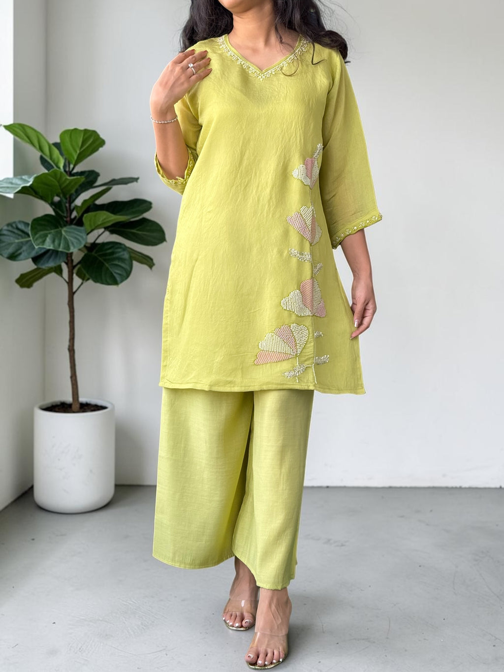 Mint Green Mul Cotton Co-ord Set