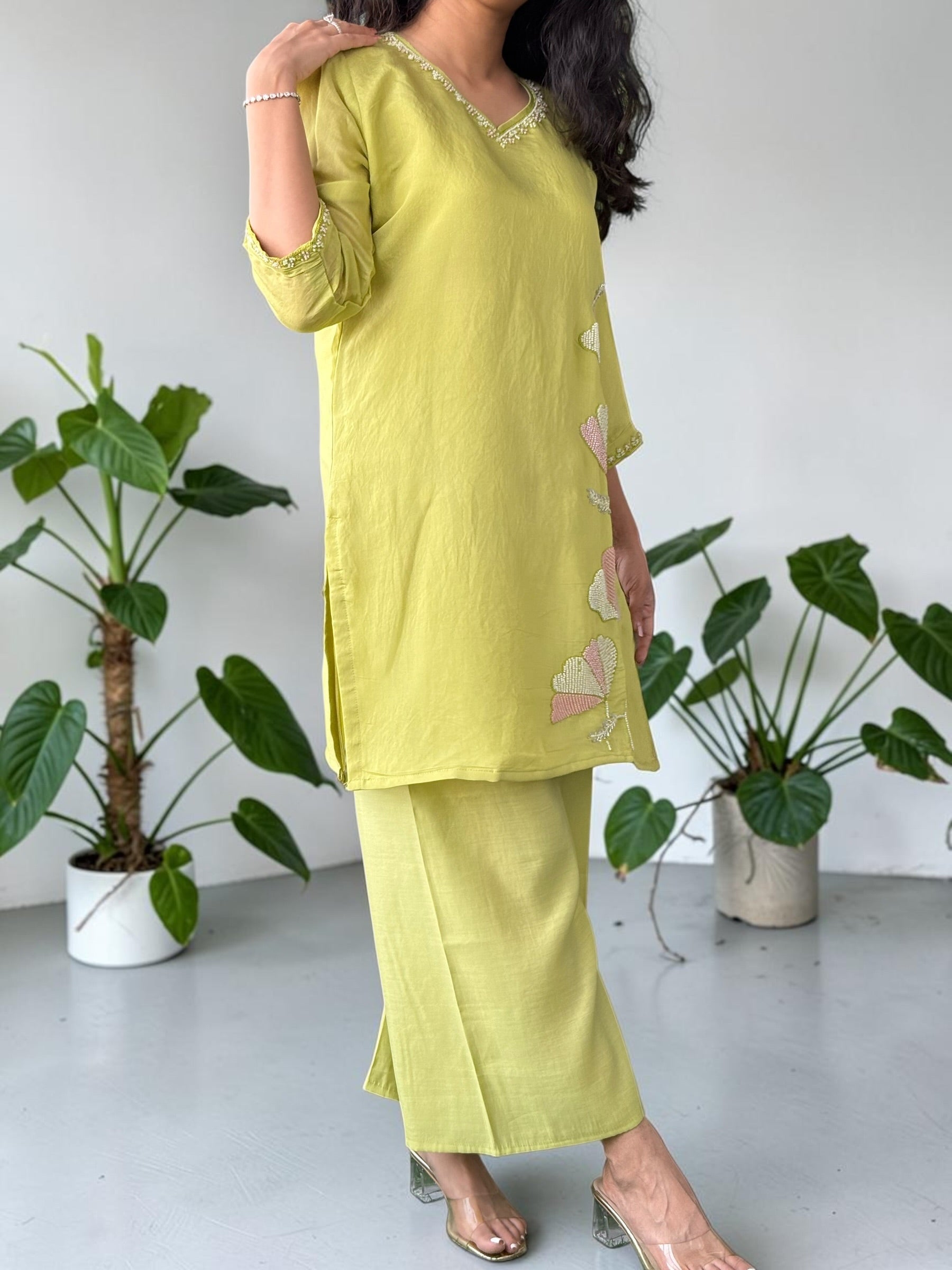 Mint Green Mul Cotton Co-ord Set