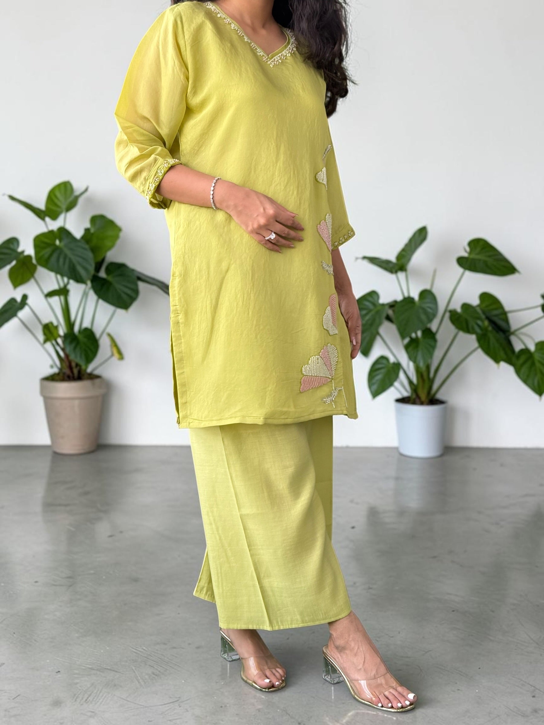 Mint Green Mul Cotton Co-ord Set